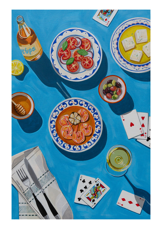 Our Table in Greece (Print)